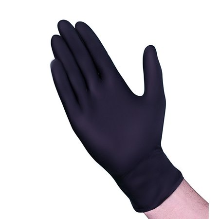 VGUARD A19A3, Exam Glove, 6.3 mil Palm, Nitrile, Powder-Free, X-Large, 1000 PK, Black A19A34